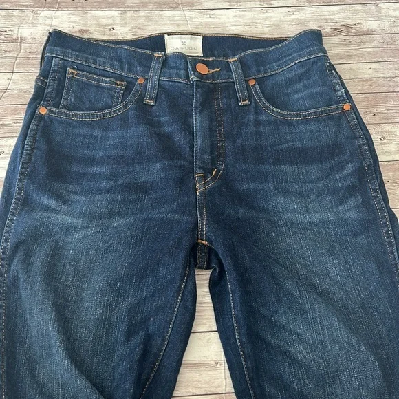 Caslon High Rise Straight Leg Dark Wash Jeans - Picture 2 of 10